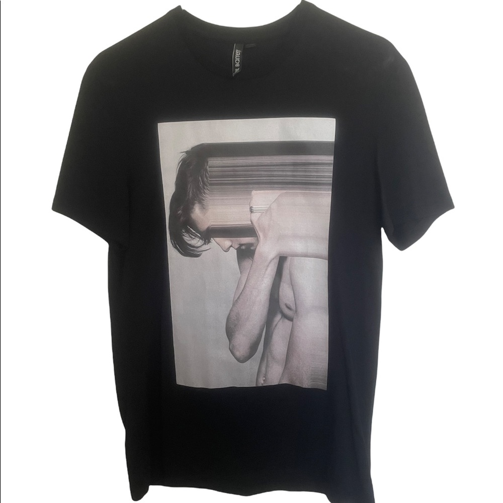 Neil Barrett male model graphic T-shirt